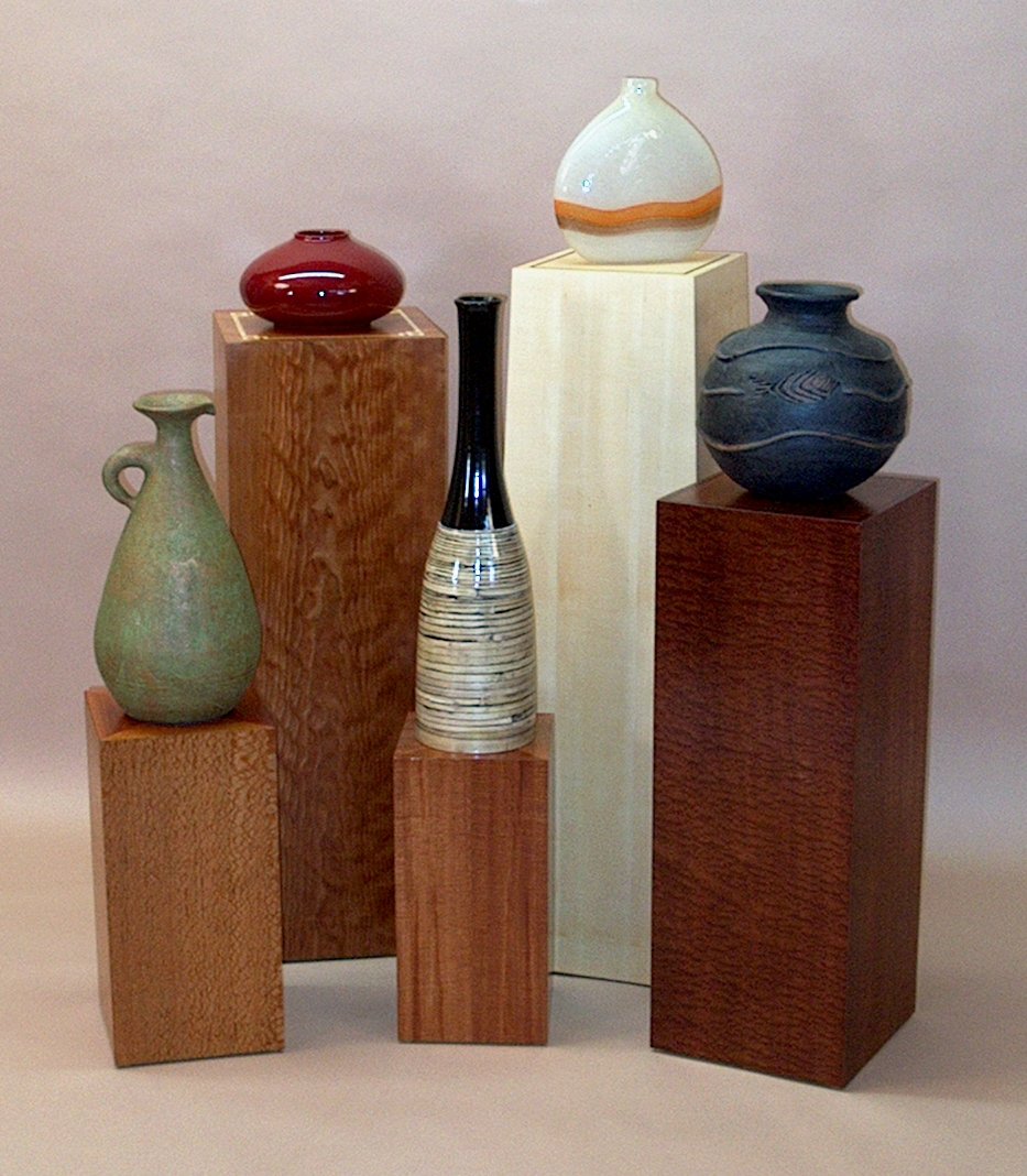 Stephan Woodworking Display Stands Vases